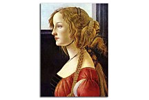 Botticelli obrazy - Portrait of Simonetta Vespucci zs17303