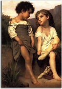 William-Adolphe Bouguereau Obraz - At the Edge of the Brook 2 zs17325