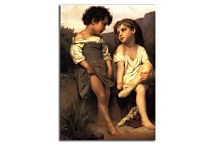 William-Adolphe Bouguereau Obraz - At the Edge of the Brook 2 zs17325