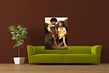 William-Adolphe Bouguereau Obraz - At the Edge of the Brook 2 zs17325