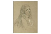 Drawing of a Woman zs17350 - Obraz