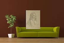 Drawing of a Woman zs17350 - Obraz