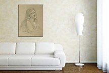 Drawing of a Woman zs17350 - Obraz