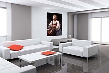 Gypsy Girl with a Basque Drum zs17361 - Obraz