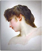 Head Study of Female Face Blonde 2 zs17365 - Obraz