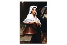 Italian Girl Drawing Water zs17372 - Obraz