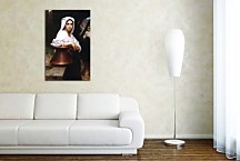 Italian Girl Drawing Water zs17372 - Obraz