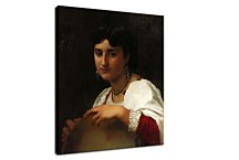 Italian Girl with Tambourine zs17373 - Obraz