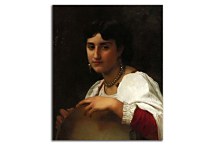 Italian Girl with Tambourine zs17373 - Obraz