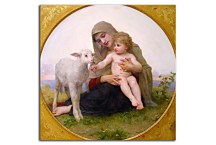 Reprodukcia La Vierge a L'agneau zs17381