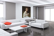 Reprodukcia Little Girl with a Bouquet zs17394