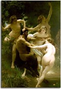 Reprodukcia Nymphs and Satyr zs17411