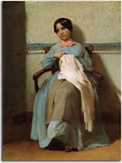 Portrait of Léonie Bouguereau zs17423 - obraz