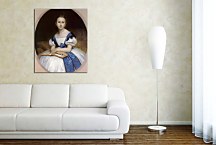 Portrait of Mlle Brissac zs17427 - obraz