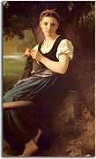 Obraz - The Knitting Girl zs17469