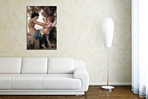 Young Girl Defending herself against Cupid zs17511