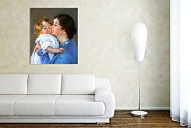 Obrazy Mary Cassatt - A Kiss For Baby Anne zs17521