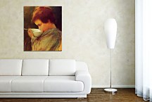 Reprodukcie Mary Cassatt - Child Drinking Milk zs17526