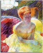 Lydia Cassatt Leaning on Her Arms, Seated in a Loge Obraz zs17532