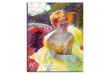 Lydia Cassatt Leaning on Her Arms, Seated in a Loge Obraz zs17532