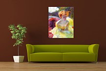 Lydia Cassatt Leaning on Her Arms, Seated in a Loge Obraz zs17532