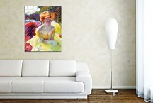 Lydia Cassatt Leaning on Her Arms, Seated in a Loge Obraz zs17532