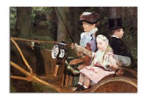 A woman and child in the driving seat Obraz zs17533