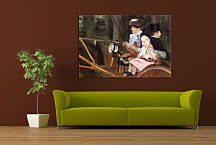 A woman and child in the driving seat Obraz zs17533