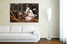 A woman and child in the driving seat Obraz zs17533