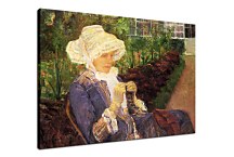 Mary Cassatt Obraz Lydia crocheting in the garden at marly zs17535