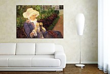 Mary Cassatt Obraz Lydia crocheting in the garden at marly zs17535