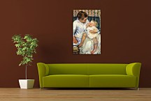 Mother about to Wash her Sleepy Child Obraz zs17537