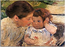 Susan Comforting the Baby Obraz zs17539