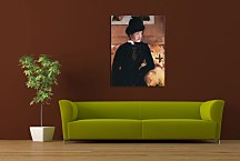 Mrs. Gardner Cassatt in Black Obraz zs17543