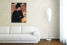 Mrs. Gardner Cassatt in Black Obraz zs17543