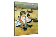 Children Playing On The Beach Mary Cassatt Obraz zs17545