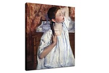 Girl ranging Her Hair Mary Cassatt Obraz zs17547