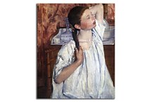 Girl ranging Her Hair Mary Cassatt Obraz zs17547