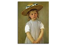 Child In A Straw Hat - Mary Cassatt Obraz zs17548