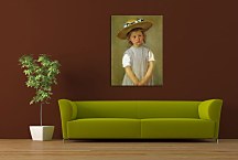 Child In A Straw Hat - Mary Cassatt Obraz zs17548