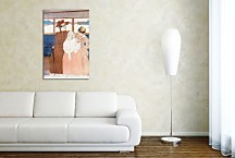 Interior of a Tramway Passing a Bridge Obraz zs17556