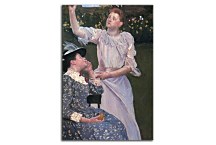 Young Woman Picking Fruit - Reprodukcia zs17563