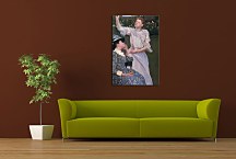 Young Woman Picking Fruit - Reprodukcia zs17563