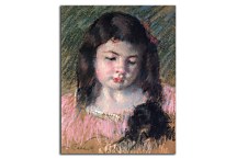 Bust of Francoise Looking Down - Mary Cassatt Obraz zs17572