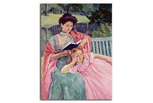 Auguste Reading to Her Daughter Obraz zs17574
