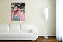 Auguste Reading to Her Daughter Obraz zs17574