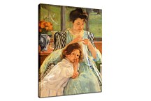 Young Mother Sewing - Reprodukcia zs17583