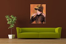 Woman ranging Her Veil - Reprodukcia  zs17587