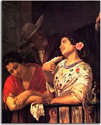The Flirtation A Balcony in Seville - Reprodukcia  zs17593
