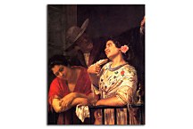 The Flirtation A Balcony in Seville - Reprodukcia  zs17593